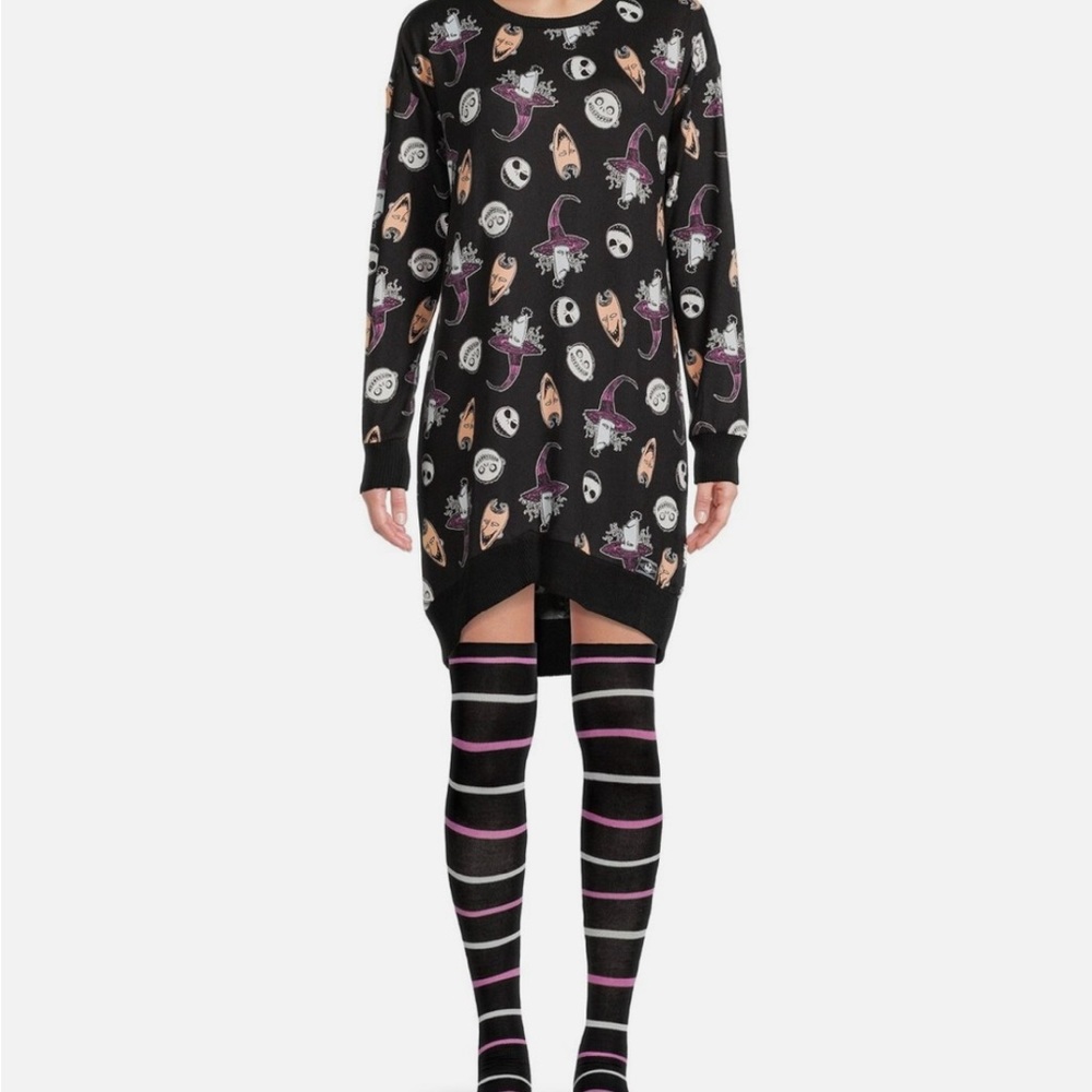 Disney The Nightmare Before Christmas hi low sweater dress size small women’s